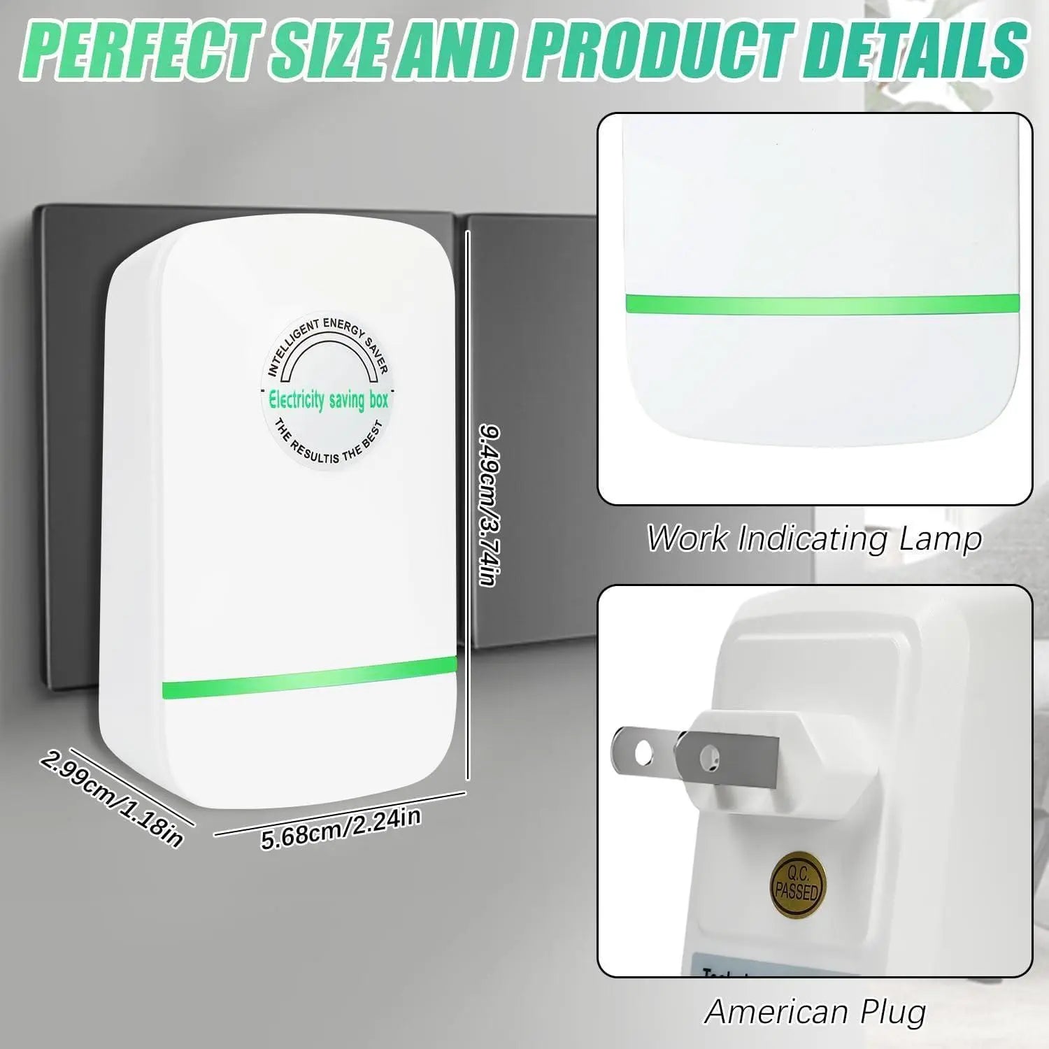 Plug-In Power Box with US Plug – 2026 Updated Design, Compatible with 90–250V Input Range.