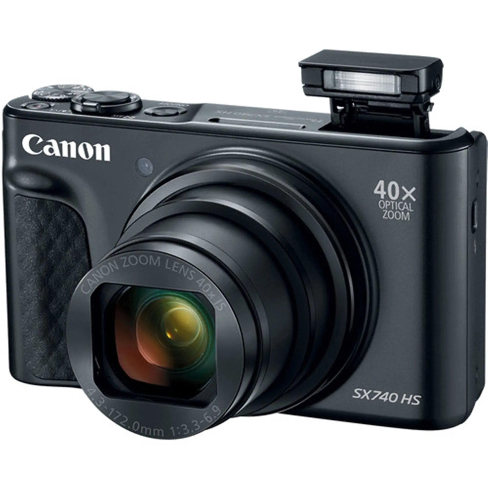 Canon Powershot SX740 20.3MP CMOS 4K 1080P Video 40X Zoom Wifi / NFC Digital Camera Black
