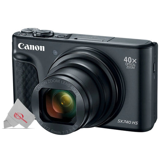Canon Powershot SX740 20.3MP CMOS 4K 1080P Video 40X Zoom Wifi / NFC Digital Camera Black