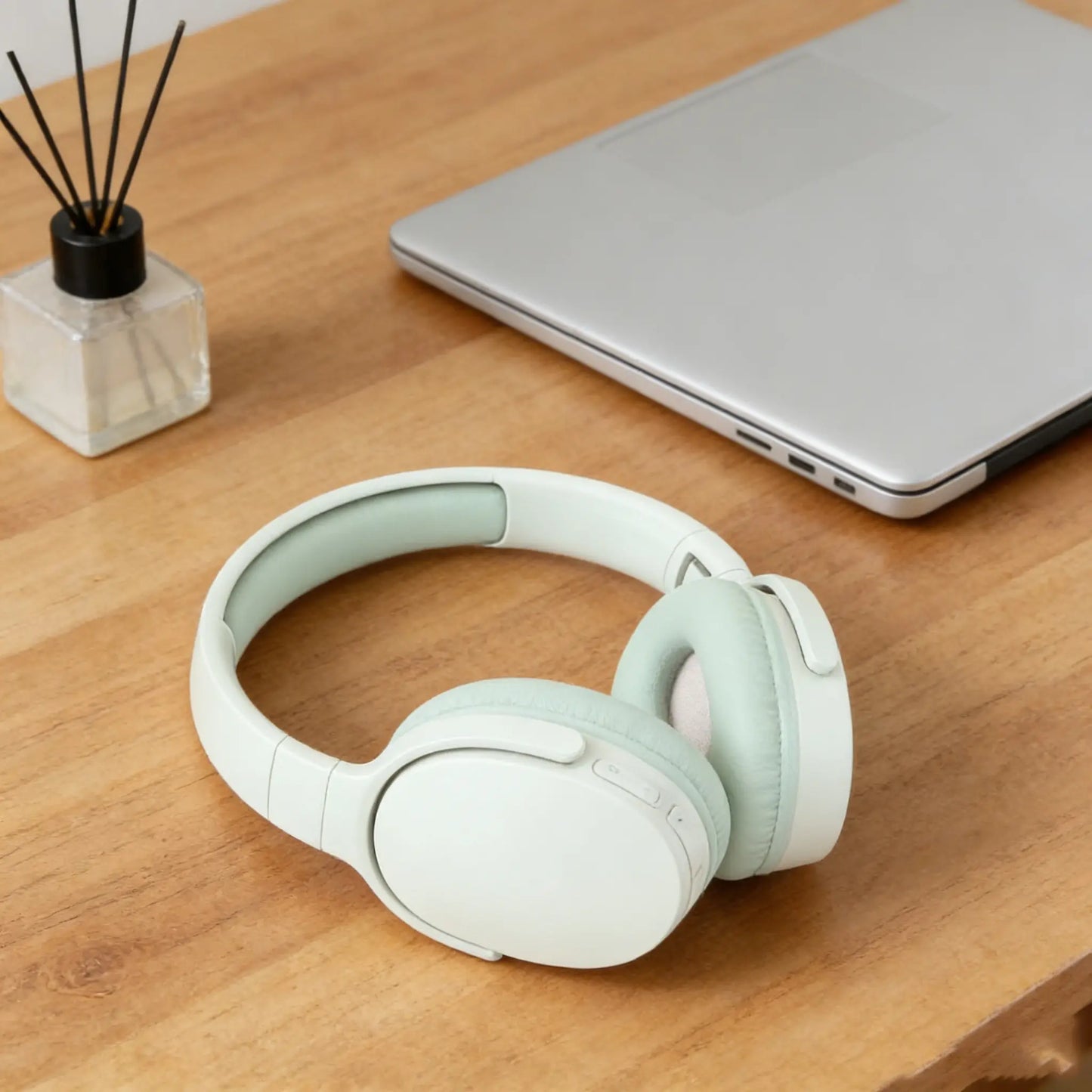 2961 Wireless Headphones Support Retractable Folding Storage, Card Slot + Wireless + Wired Multi-Functional Use, Bluetooth-Compatible Earbuds