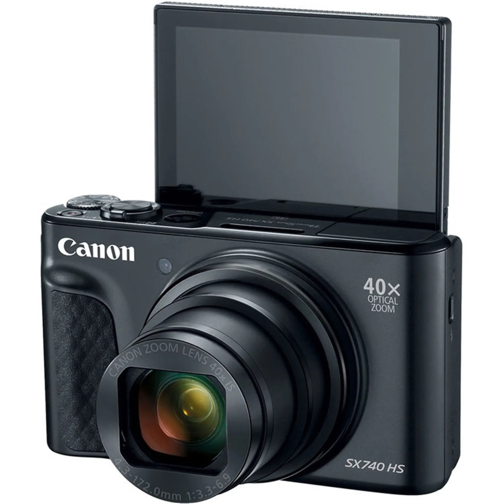 Canon Powershot SX740 20.3MP CMOS 4K 1080P Video 40X Zoom Wifi / NFC Digital Camera Black