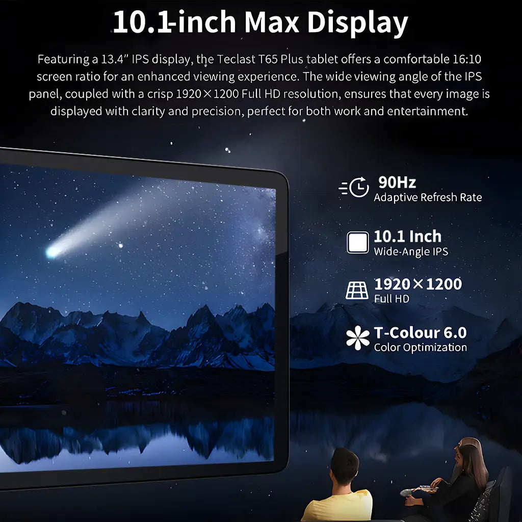 2026 Family 2-In-1 Android 15 Tablet, 10.1” Large Screen, 24GB（6GB+18GB）RAM 256GB Storage, Keyboard, Mouse, Stylus, Case Bundle for Kids Learning & Home Use Gift